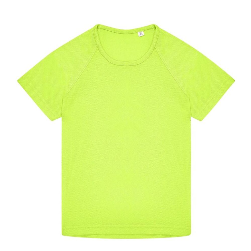 B&C Childrens/Kids #Active T-Shirt / Ultra Yellow